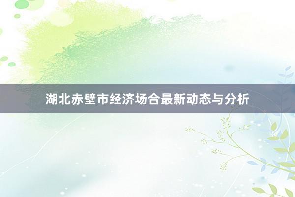 湖北赤壁市经济场合最新动态与分析