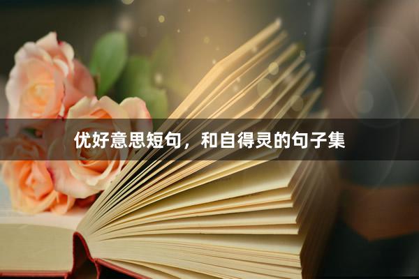 优好意思短句，和自得灵的句子集